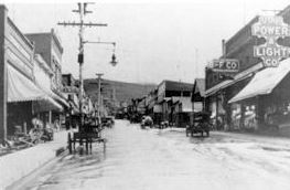 Image of Historic Park City with Horse and Buggies