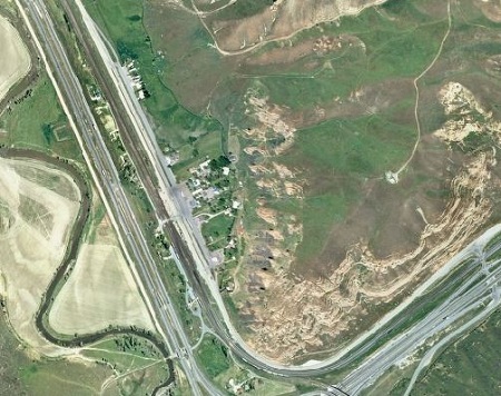 Arial View of Echo Canyon Settlement